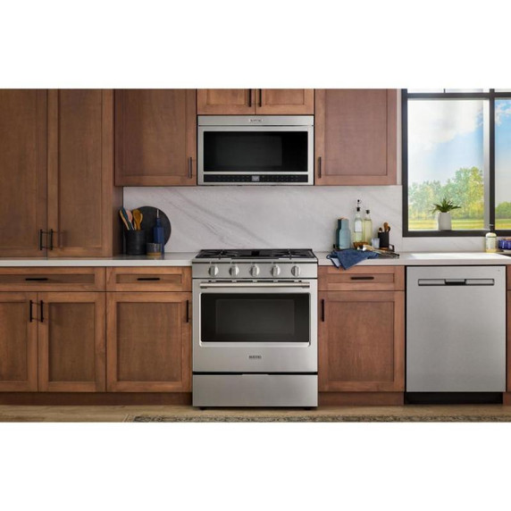 Maytag® Cuisinière au gaz coulissante avec mode Gril et friture à air sans préchauffage - 5 pi cu - 30 po MSGS7030SZ