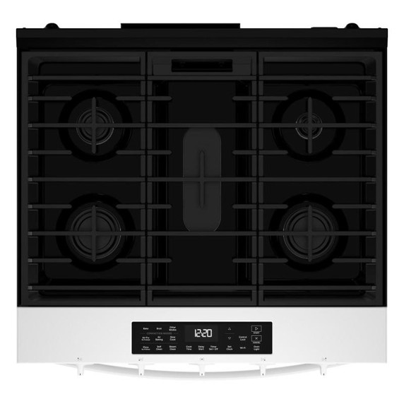 Whirlpool® Cuisinière au gaz avec technologie de cuisson à air - 30 po WSGS5030SW