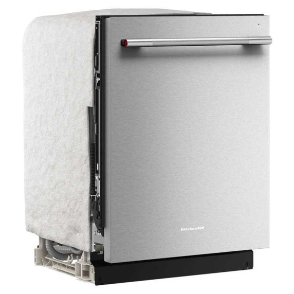 Kitchenaid® Lave-vaisselle à troisième panier à ustensiles avec plus de 30 jets de lavage à couverture totale en fini PrintShield™ - 47 dBA KDTS224SPS