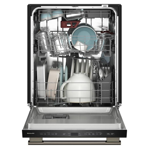 Kitchenaid® Lave-vaisselle à troisième panier avec plus de 40 jets de lavage à couverture totale - 41 dBA KDTS324SBE