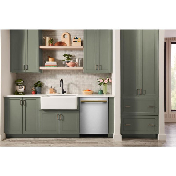 Kitchenaid® Lave-vaisselle à troisième panier avec Max Jets™ à 360° et système de séchage avancé ProDry™ et éclairage à DEL ultra vif - 44 dBA KDTS724SPS