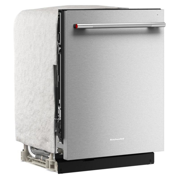 Kitchenaid® Lave-vaisselle à troisième panier avec Max Jets™ à 360° et système de séchage avancé ProDry™ et éclairage à DEL ultra vif - 44 dBA KDTS724SPS