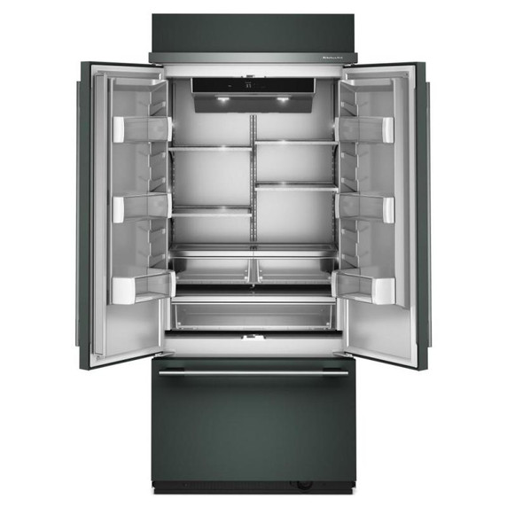 Kitchenaid® Réfrigérateur encastré à congélateur inférieur avec intérieur platine - 36 po - 20.8 pi cu KBFN536SJP