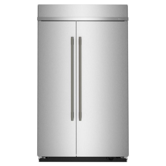 Kitchenaid® Réfrigérateur côte à côte encastré avec intérieur platine - 48 po - 30 pi cu KBSN748SPS