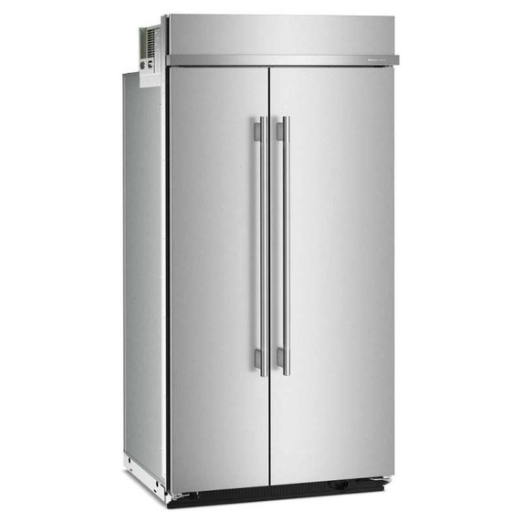 Kitchenaid® Réfrigérateur côte à côte encastré avec intérieur platine - 42 po - 25.5 pi cu KBSN742SPS