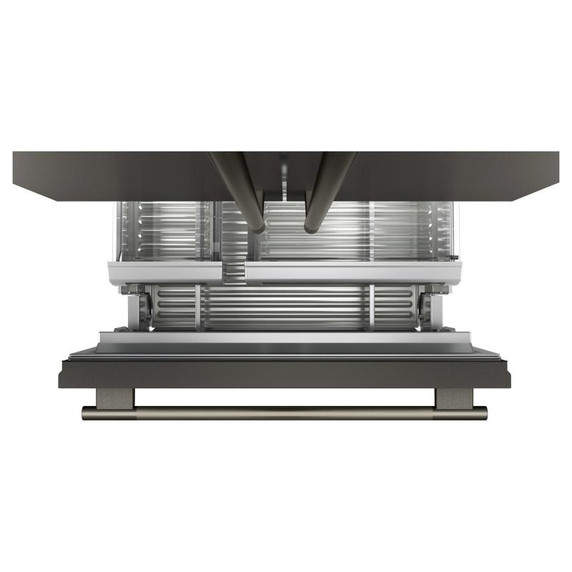Kitchenaid® Réfrigérateur encastré à congélateur inférieur avec intérieur platine- 36 po - 20.8 pi cu KBFN536SBE