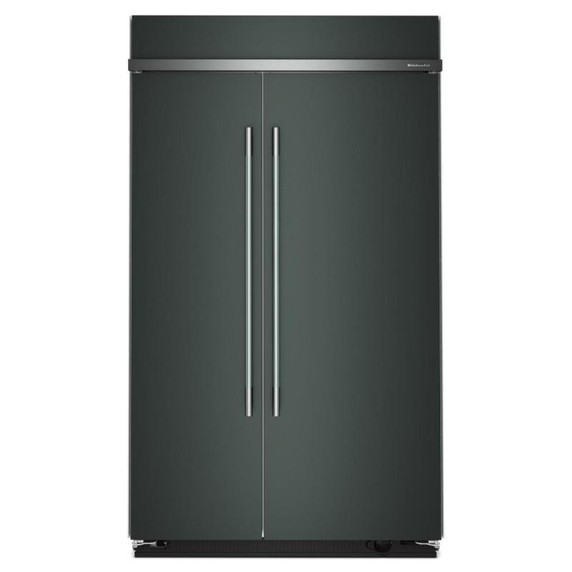 Kitchenaid® Réfrigérateur côte à côte encastré avec intérieur platine - 48 po - 30 pi cu KBSN748SJP