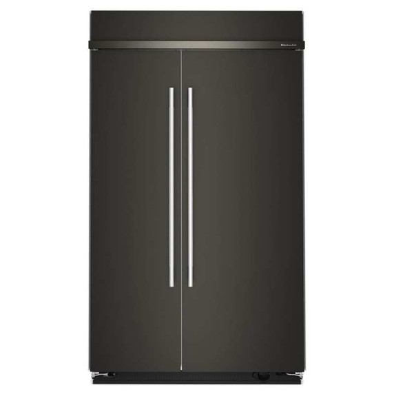 Kitchenaid® Réfrigérateur côte à côte encastré avec intérieur platine - 48 po - 30 pi cu KBSN748SBE