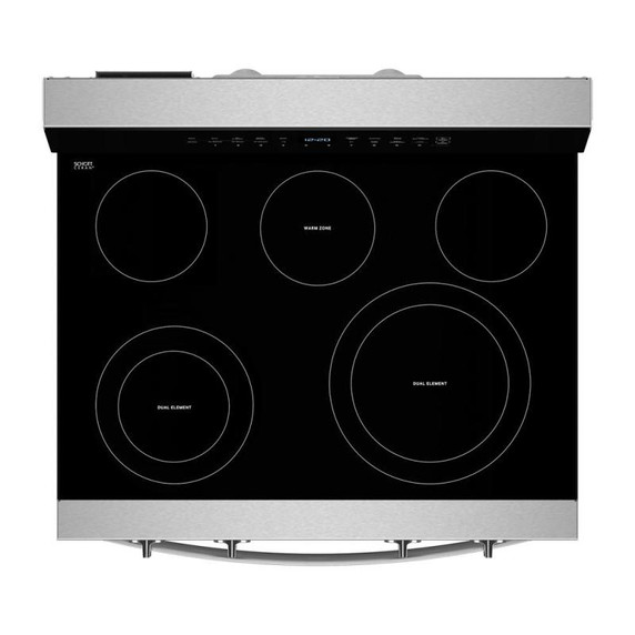 Whirlpool® Cuisinière électrique avec technologie de cuisson à air et friture à air sans préchauffage de 30 po YWFES7030SZ