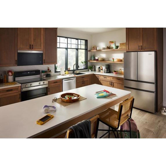 Réfrigérateur à portes françaises Whirlpool® et à capacité familiale et tiroir à températures flexibles de 30 pi cu WRMF3336SZ