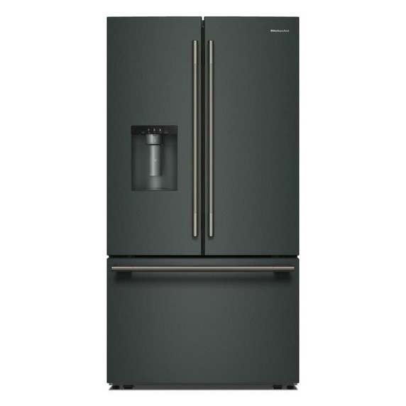 Kitchenaid® Réfrigérateur à portes françaises avec distributeur d’eau et de glaçons extérieur - 30 pi cu KRFF436SJP