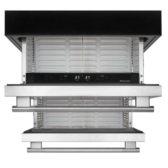 Kitchenaid® Réfrigérateur sous le comptoir en acier inoxydable à double tiroir - 24 po KURT524SSB