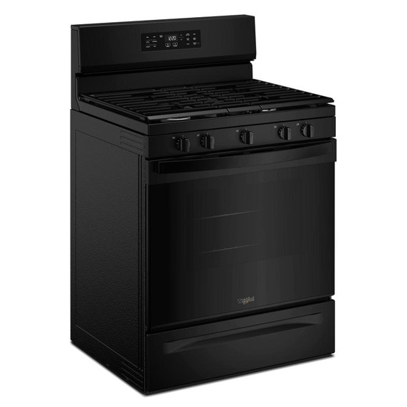 Whirlpool® Cuisinière au gaz avec technologie de cuisson à air et nettoyage à la vapeur- 30 po WFGS4530SB