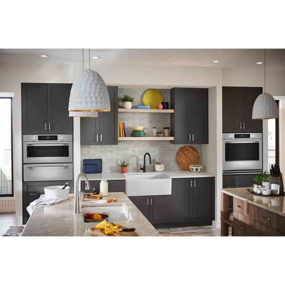 Kitchenaid® Four mural simple électrique intelligent de 30 pouces avec modes de cuisson assistée - Fini PrintShield™ KOES730SPS