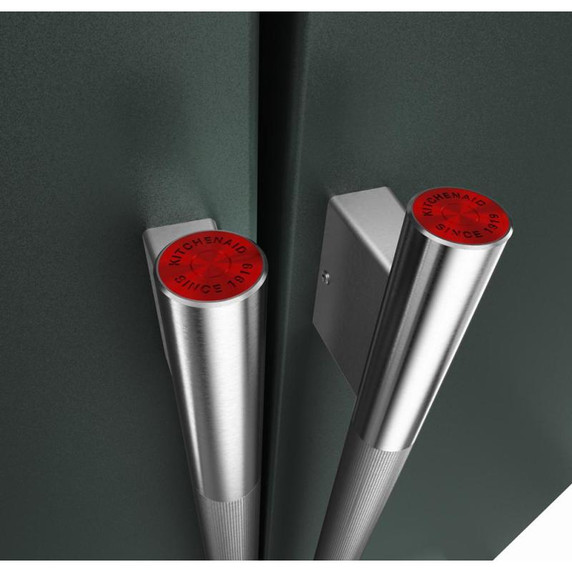 Trousse d'accessoires de personnalisation (poignées) couleur acier inoxydable pour réfrigérateur à portes françaises KitchenAid® W11777157