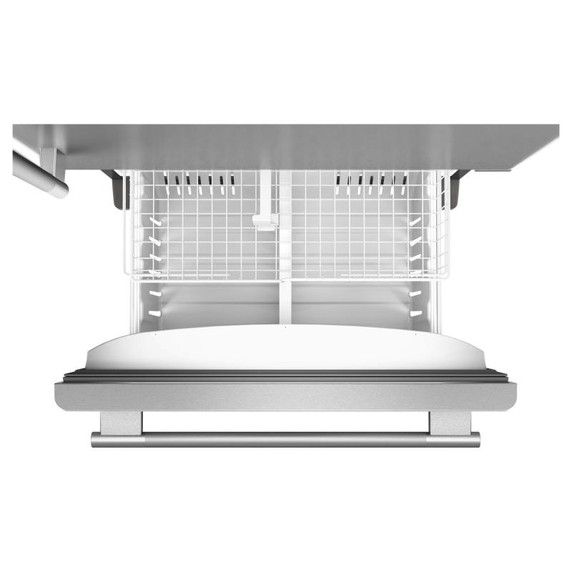 Kitchenaid® Réfrigérateur à congélateur inférieur et profondeur standard avec porte à charnière à gauche de 22 pi cu - 33 po KRBL133SPS