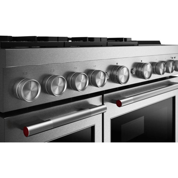 Kitchenaid® Table de cuisson bicombustible à 6 brûleurs avec plaque chauffante de 48 po KFDD948SSS