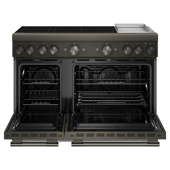 Cuisinière à induction non encastrée de style commercial à 6 éléments avec plaque chauffante KitchenAid® de 48 po KFID948SBE