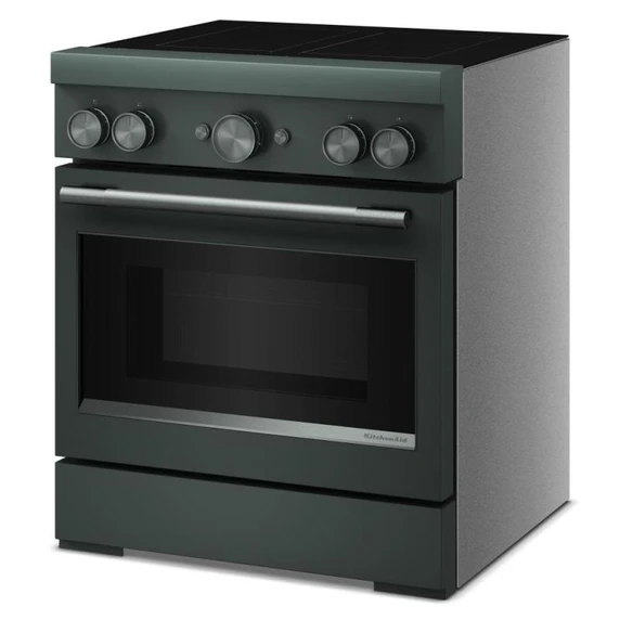 Cuisinière à induction non encastrée de style commercial à 4 éléments avec friture à air KitchenAid® de 30 po KFIS930SJP