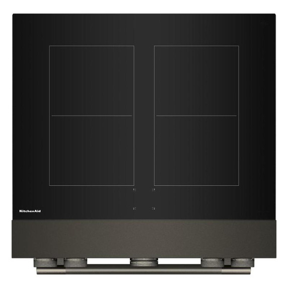 Cuisinière à induction non encastrée de style commercial à 4 éléments avec friture à air KitchenAid® de 30 po KFIS930SBE