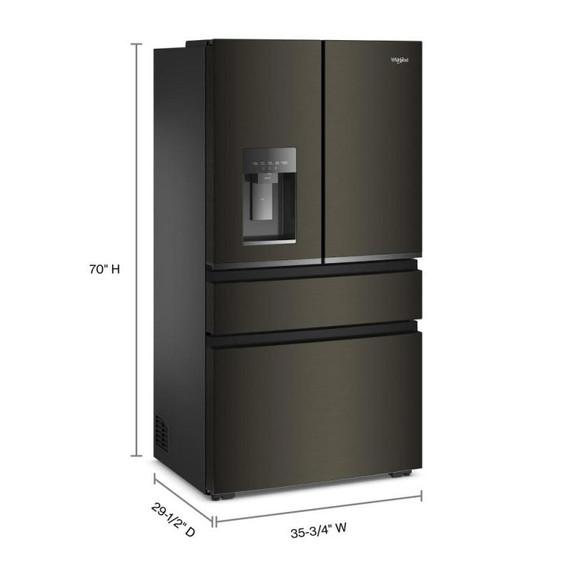 Whirlpool® Réfrigérateur à 4 portes françaises et profondeur de comptoir véritable de 36 po - 22 pi cu WRMC5036RV