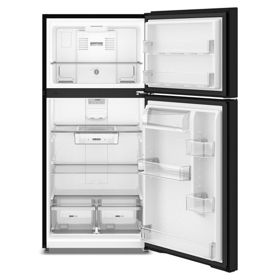 Réfrigérateur à congélateur supérieur Whirlpool® avec refroidissement à couverture totale - 19 pi cu et 29.5 po WRTX7419SB