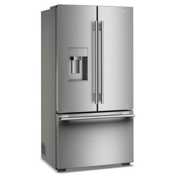 Kitchenaid® Réfrigérateur à portes françaises à profondeur de comptoir et distributeur d’eau externe KRFC736SPS