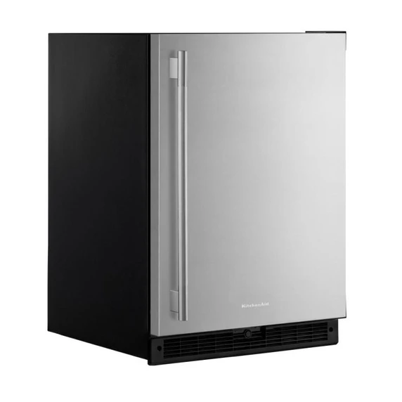 Kitchenaid® Réfrigérateur sous le comptoir avec porte en acier inoxydable - 24 po KURR124SSB