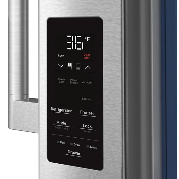 Réfrigérateur Maytag® à portes françaises et congélateur inférieur de très grande capacité avec machine à glaçons dans la porte In-Door-Ice® - 29 pi cu MRMF5436TZ