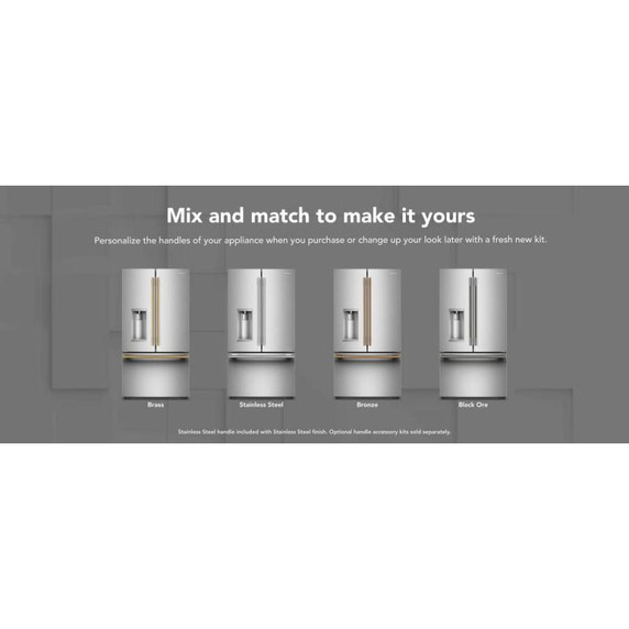 Kitchenaid® Réfrigérateur à portes françaises à profondeur standard avec remplissage intelligent KRFC536SPS