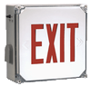 Red Exterior LED Exit Sign