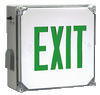 Green LED Exterior Exit Sign