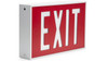Red Aluminum Self-Luminous Tritium Exit Sign