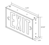 Green Aluminum Self-Luminous Tritium Exit Sign