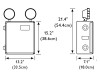 Class 2 Div 2 Dimensions for Explosion Proof Emergency Light