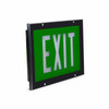 Green Recessed Self-Luminous Tritium Exit Sign