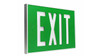 Green Low Profile Self-Luminous Tritium Exit Sign