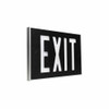 Black Low Profile Self-Luminous Tritium Exit Sign
