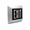 Black Vandalproof Self-Luminous Tritium Exit Sign