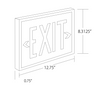 Bronze Low Profile Self-Luminous Tritium Exit Sign