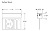 Surface Mount Self-Testing Edge-Lit Exit Sign