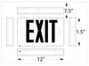 Green Remote Capable Exit Sign Dimensions