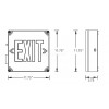 Wet Location Exit Sign Dimensions