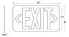 Photoluminescent Exit Sign Dimensions