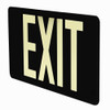 50' Photoluminescent Exit Sign with Black Background