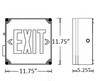Heavy-Duty Exit Sign Dimensions