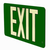 50' Photoluminescent Exit Sign with Green Background