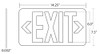 Glow-In-The-Dark Exit Sign Dimensions