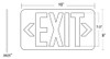 Glow-In-The-Dark Exit Sign Dimensions