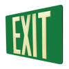 75' Glow-In-The-Dark Exit Sign with Green Background